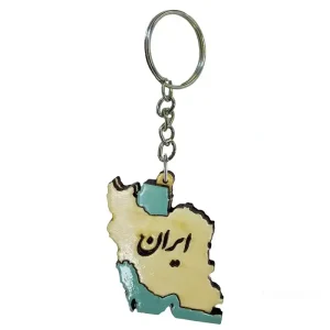 جاکلیدی چوبی طرح نقشه ایران