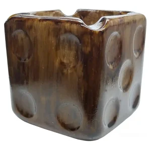 زیرسیگاری مدل تاس طرح چوب