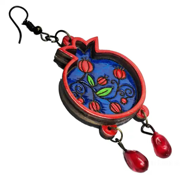 گوشواره طرح انار مدل شب یلدا - تصویر 5